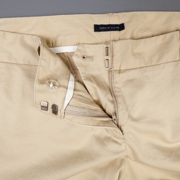 Tommy Hilfiger Womens 18 Flat Front Wide Leg Pants Chinos Causal Business Preppy - Picture 7 of 11